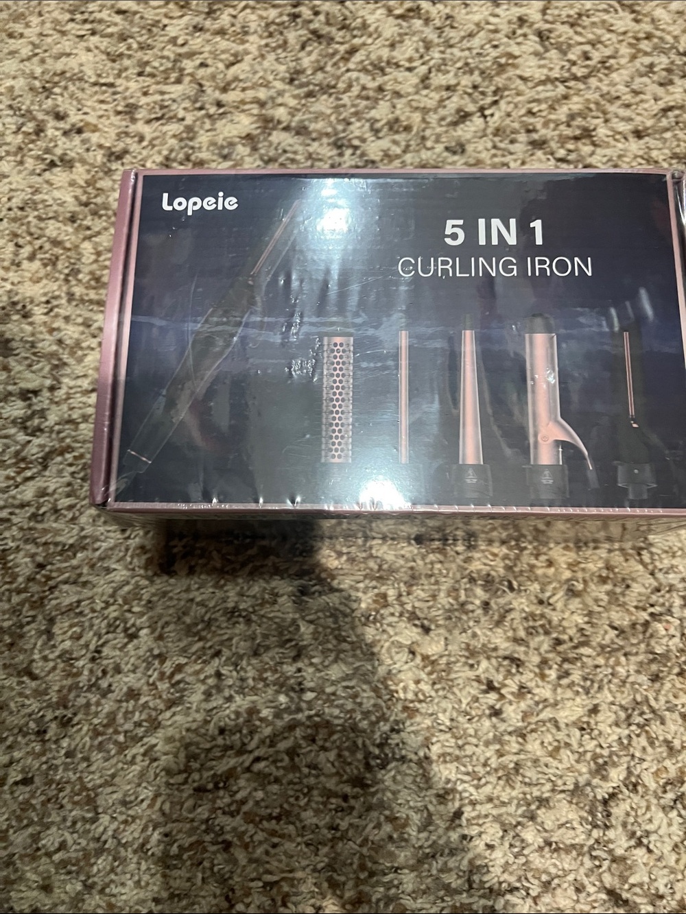 5-in-1 Curling Iron Set - Rose Gold/Black